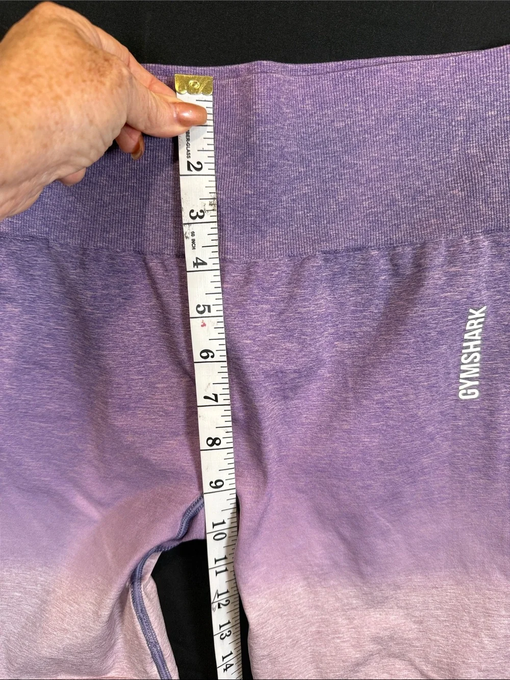 Gymshark Lavender to Light Pink Ombre Seamless Bike Shorts